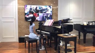 j9集团特邀艺术家浙江音乐学院钢琴系丁阳博士Hybrid远程教育大师班+音乐会圆满成功